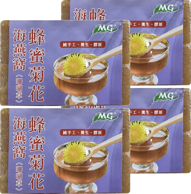 茂格生機 手工海燕窩 冰糖蜂蜜菊花, 270g, 4包