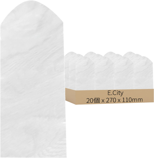 E City 遙控器專用保護膜熱收縮膜 270 x 110mm, 20個