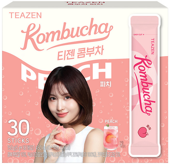 티젠 콤부차 피치, 5g, 30개입, 1개