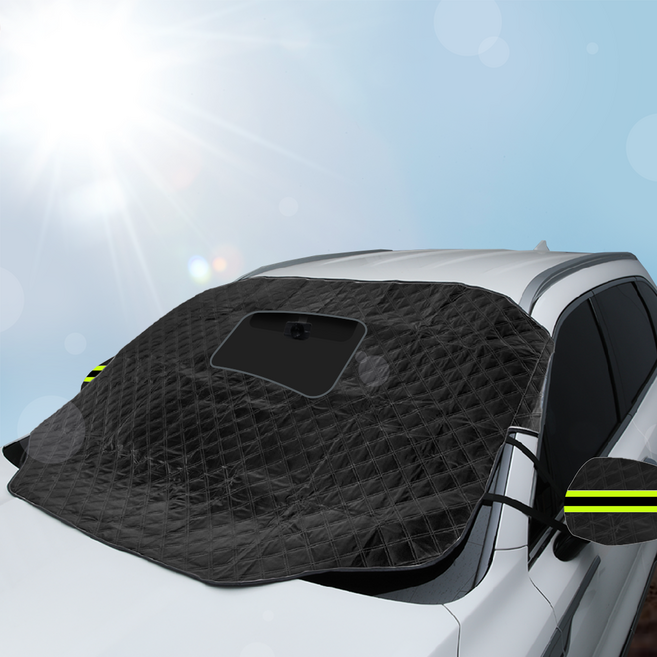 메이튼 마그네틱 성에방지커버 햇빛가리개 블랙박스 오픈 + 사이드 미러 커버 세트, 전차종