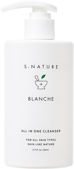 에스네이처 블랑쉬 클렌징젤, 260ml, 1개