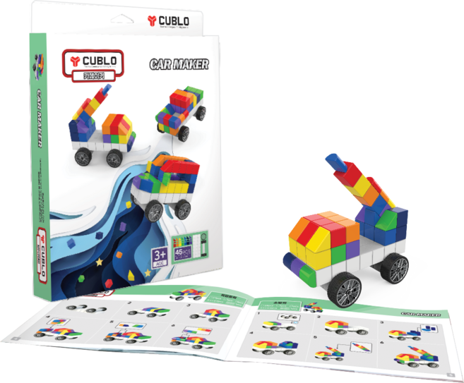 큐블로 카메이커 자석블럭 45p, 혼합색상, 1개