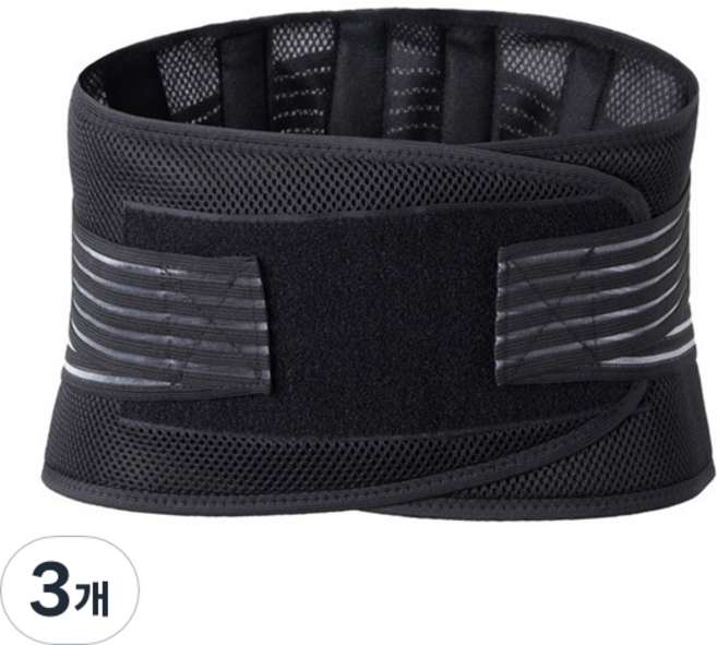라이프플러스 고탄력 압박 허리보호대 블랙 2044, 3개