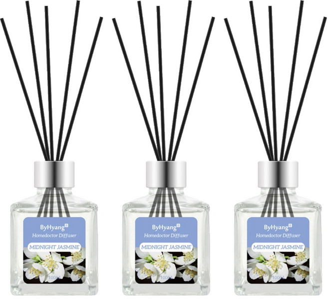 바이향 리프레싱 홈닥터 디퓨져, 미드나잇 자스민, 100ml, 3개