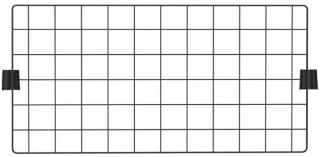 KI WISH 居家生活 側邊方格網 適用深度60cm 鐵架配件 60.2x30cm, 1組, 黑色