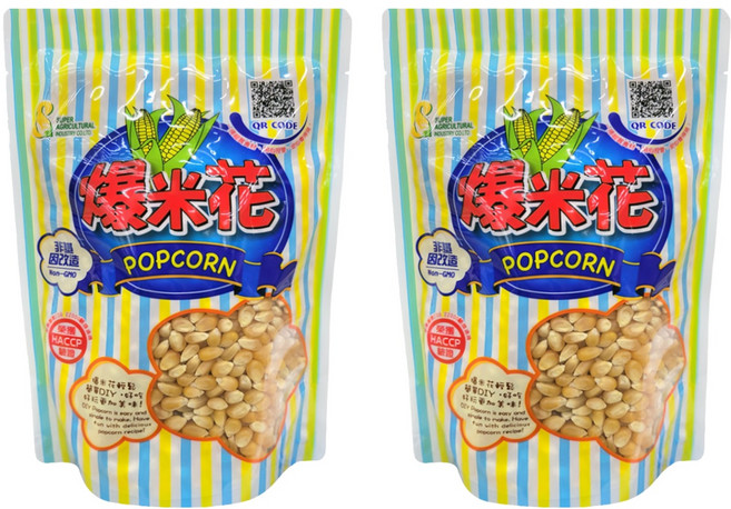 超賀 爆米花 非基因改造, 600g, 2包