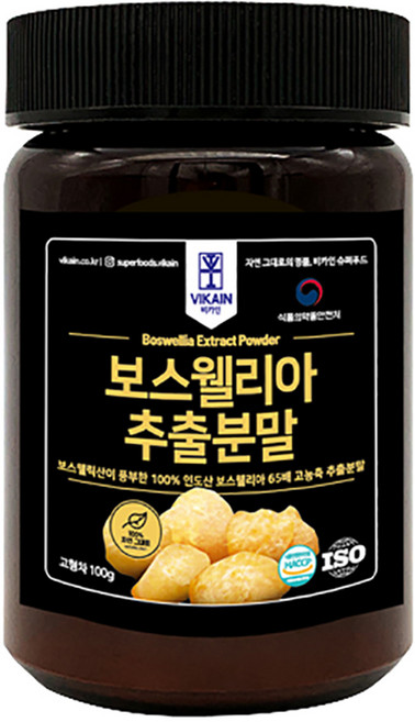 비카인 65배 농축 보스웰리아 추출분말, 100g, 1개