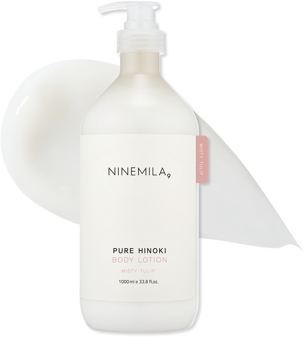나인밀라 퓨어 히노끼 바디로션 미스티 튤립향, 1개, 1L