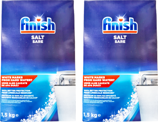 finish 洗碗機 軟化鹽, 1.5kg, 2盒
