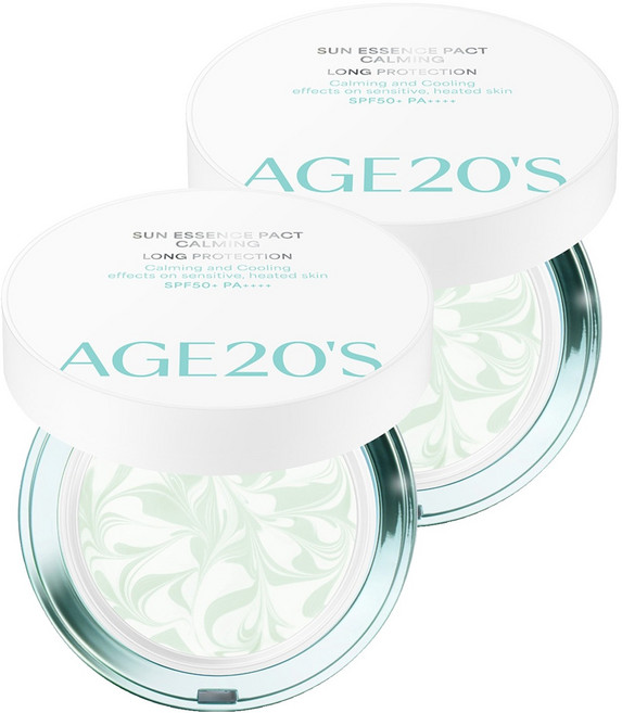 [純素美妝] AGE20'S 舒緩長效防護精華防曬氣墊 SPF50+ PA++++, 2個, 12.5g