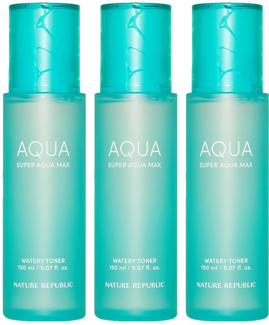 NATURE REPUBLIC 超級水潤極致保濕化妝水, 3個, 150ml