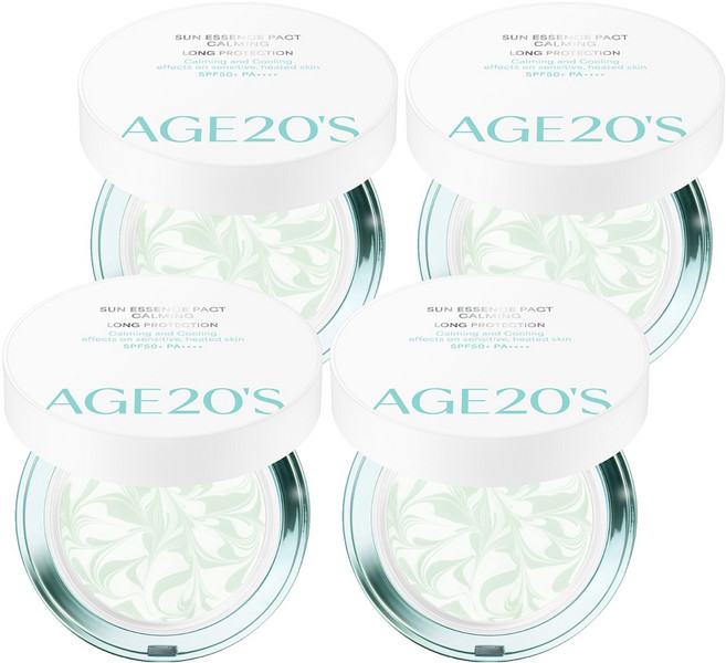 AGE20'S 長效防護舒緩精華防曬粉餅 SPF50+ PA++++, 4個, 12.5g