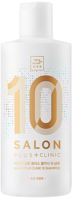 미쟝센 살롱 플러스 클리닉 10 샴푸 손상 모발용, 300ml, 1개