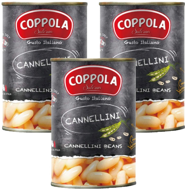 COPPOLA 柯波拉 義大利天然白腰豆, 400g, 3罐