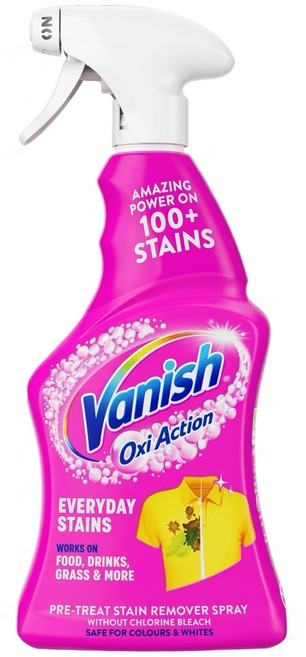 Vanish 漬無蹤 衣物預潔劑 500ml, 噴霧型, 有效去除多種污漬, 1瓶