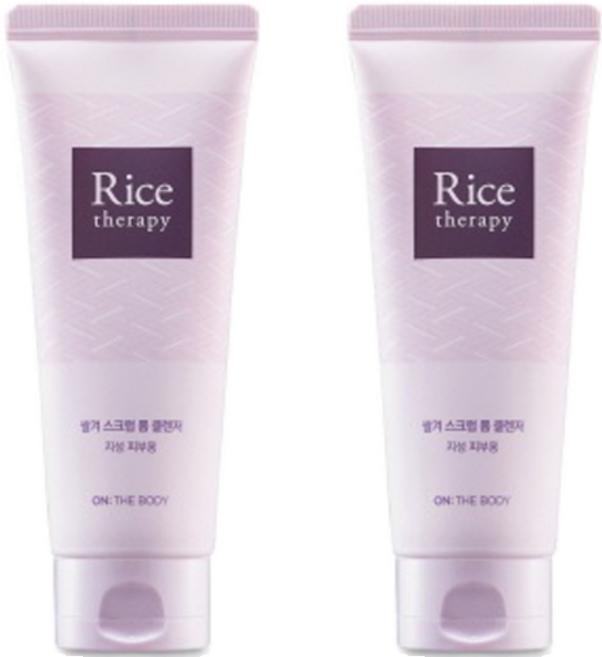 온더바디 라이스테라피 스크럽 폼 클렌저, 150ml, 2개