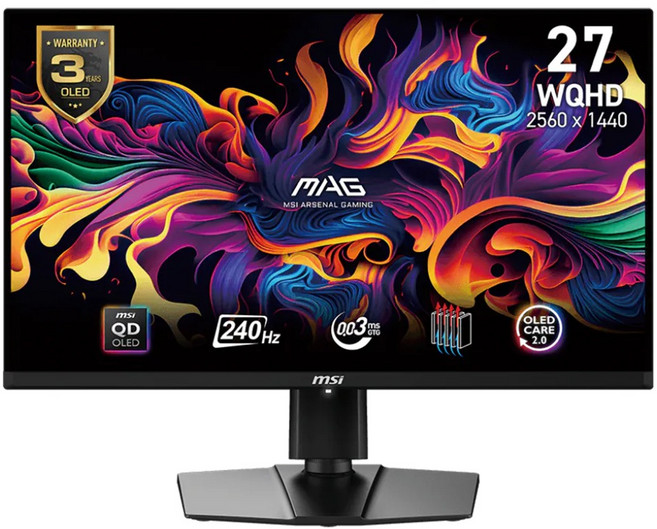 MSI 微星 MAG QD-OLED E2 HDR平面電競螢幕 27型, 27吋, 271QPX, 1台