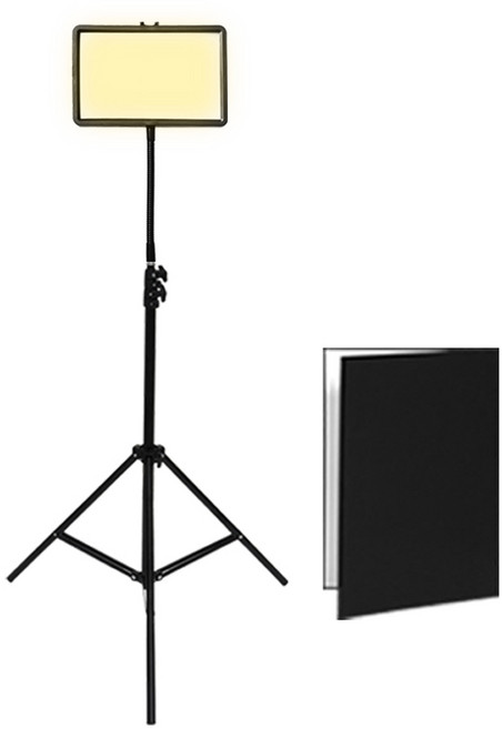 대한 LED 촬영 반사판 심플 스탠드 풀세트, 옐로우(조명), 1세트