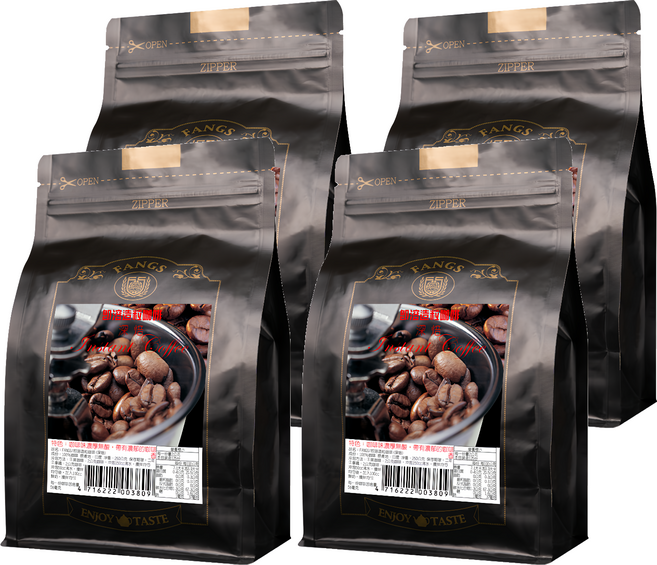 FANGS 方氏 深焙即溶造粒咖啡, 250g, 1包, 4包