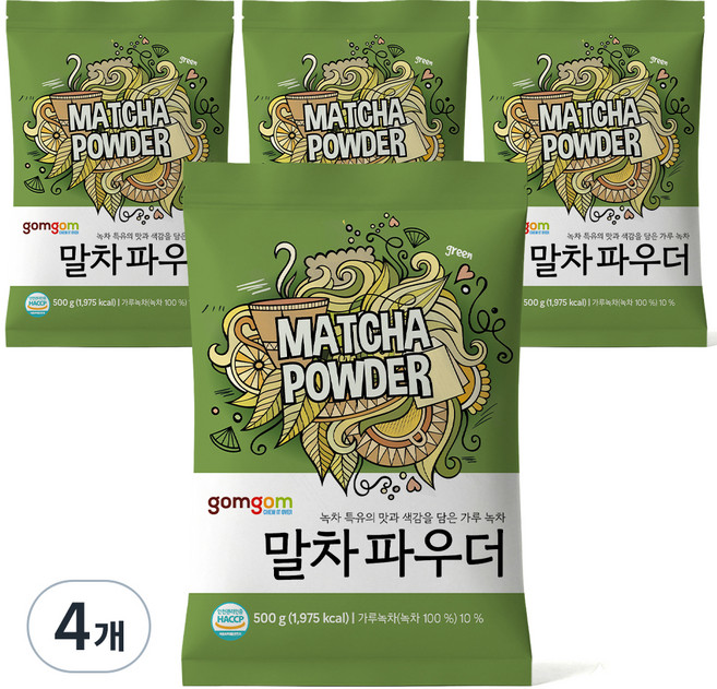 곰곰 말차 파우더, 500g, 1개입, 4개