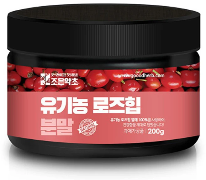 조은약초 유기농 로즈힙 분말, 1개, 200g - 쿠팡