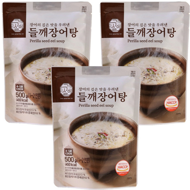 설국 들깨장어탕, 500g, 3개