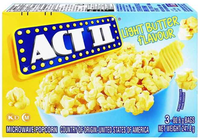 액트투 전자렌지용 팝콘 라이트버터, 241.8g, 1개