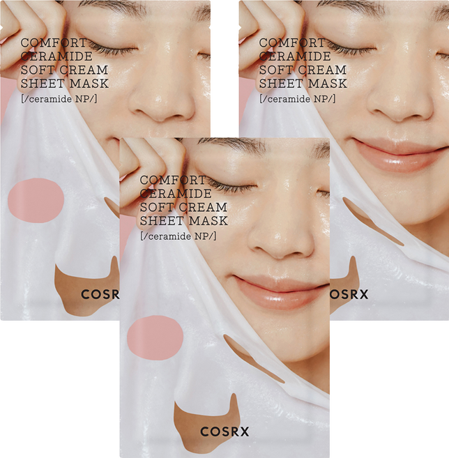 코스알엑스 밸런시움 컴포트 세라마이드 소프트 크림 시트 마스크 26ml, 1개입, 3개