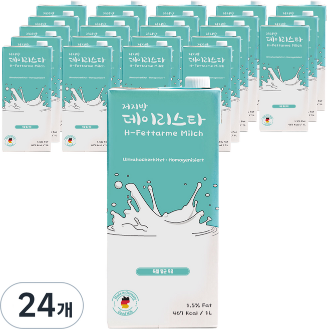 데이리스타 밀쉬 저지방 멸균우유, 1L, 24개