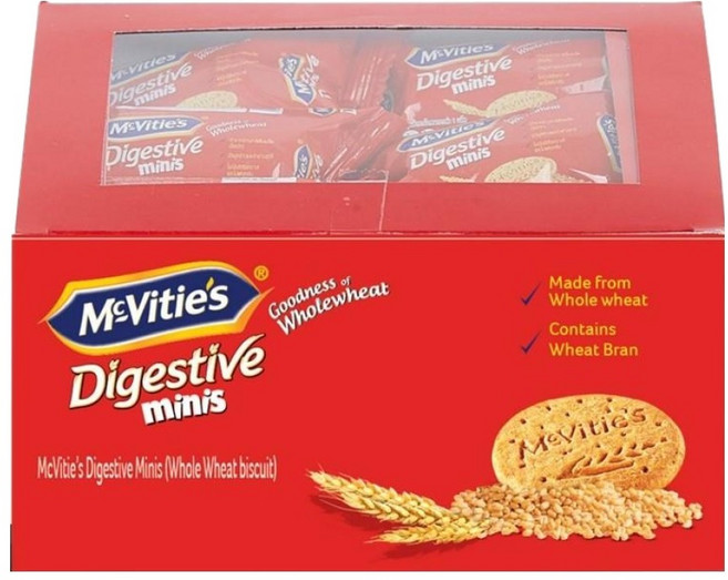 McVitie's 麥維他 消化餅迷你包 全素, 390g, 1盒