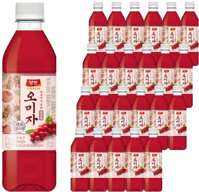 3위 - 양반 오미자 음료, 500ml, 24개