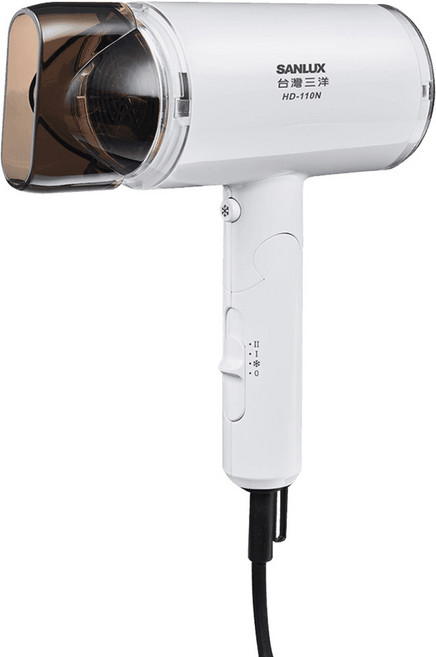 SANLUX 台灣三洋 負離子摺疊式吹風機, HD-110N, 白色