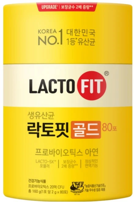 락토핏 정품 골드 80포, 160g, 1개 - 쿠팡