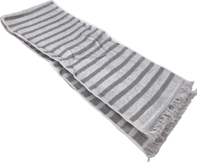 JOGAN 成願 Eco de Cool 涼感運動毛巾 16x90cm, 橫紋簡約灰, 1條