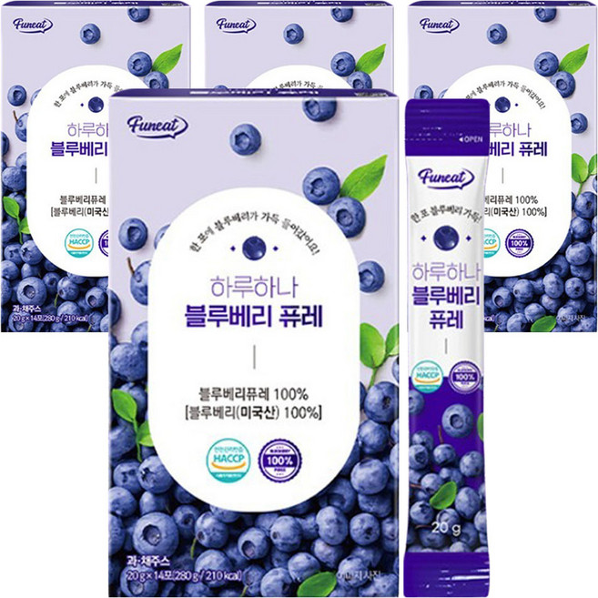 퍼니트 하루하나 블루베리 퓨레, 20g, 56개