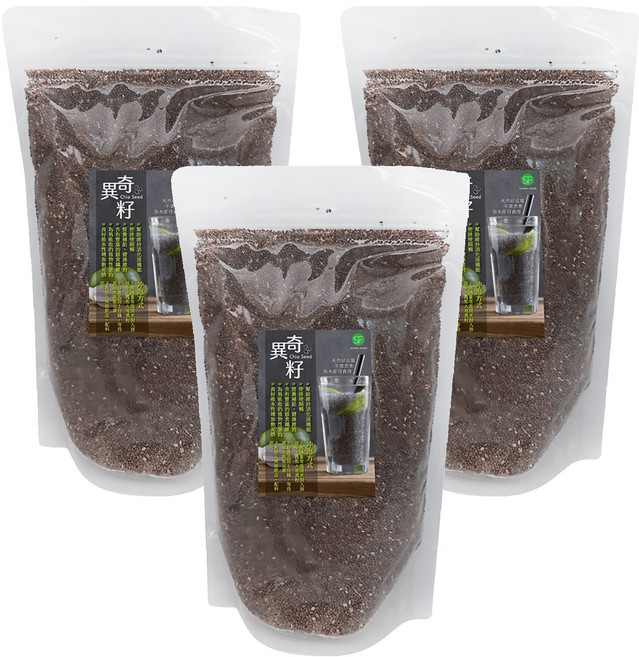 SUPER FOOD 天然奇異籽, 3包, 500g