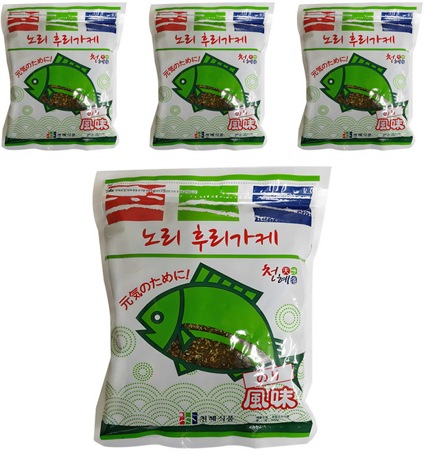 천혜식품 노리 후리가케, 500g, 4개