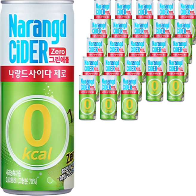 Narangd CiDER Zero零卡青蘋果汽水, 245ml, 24罐