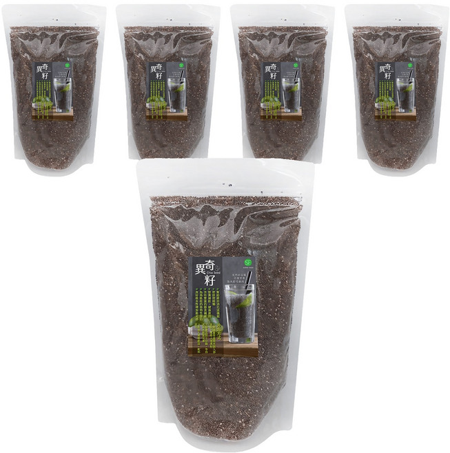 SUPER FOOD 天然奇異籽, 5包, 500g
