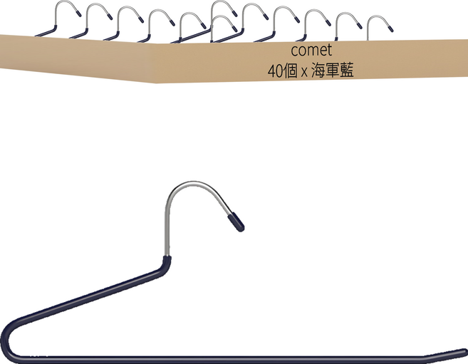 comet Home 防滑褲架, 海軍藍, 40個