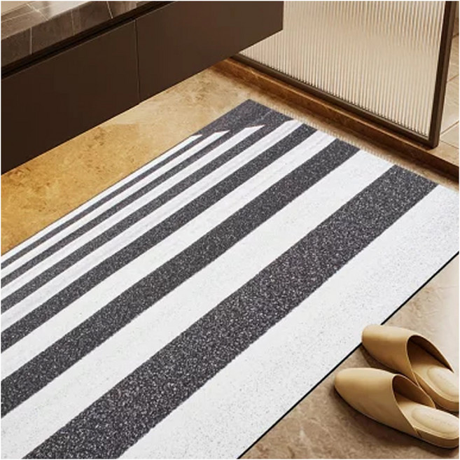 SGS升級加大北歐風獨家設計矽藻土軟地墊, 斑馬, 1個