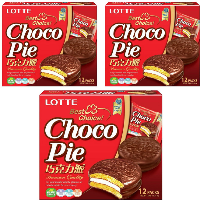 LOTTE 樂天 巧克力派 12個