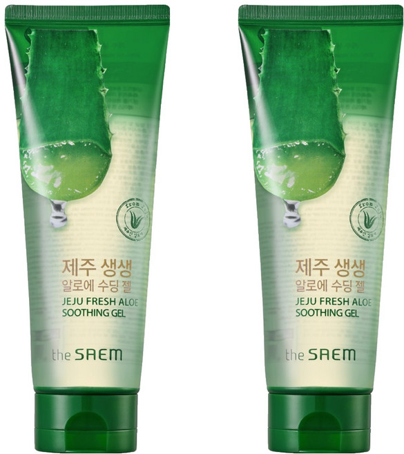 더샘 제주 생생 알로에 수딩 젤, 250ml, 2개