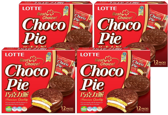 LOTTE 樂天 巧克力派 12個