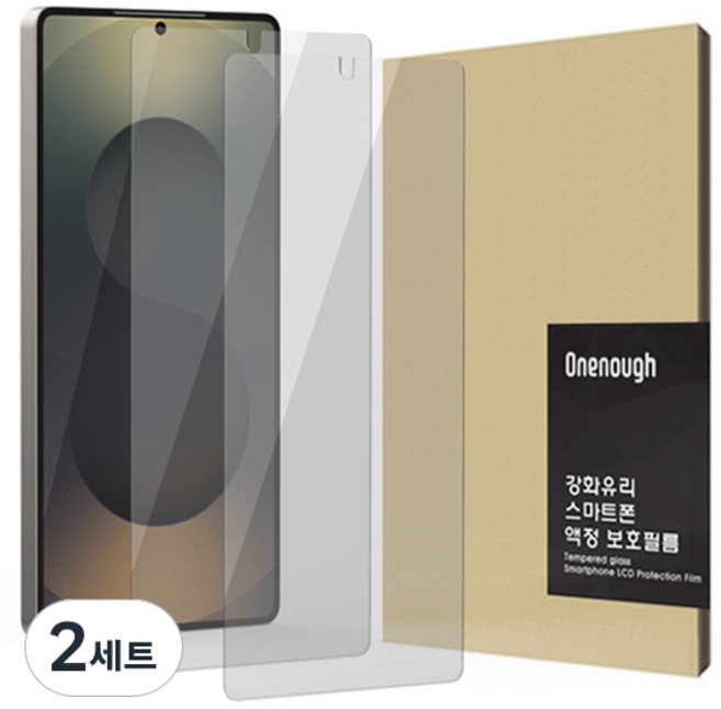 Onenough ST 透明鋼化玻璃手機螢幕保護貼 2片組, 2套