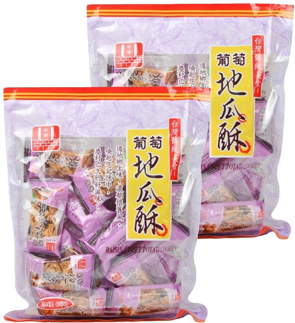 安堡 葡萄地瓜酥, 280g, 2袋