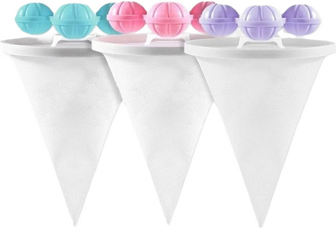 디블릭 360도 회전형 세탁기 먼지 머리카락 거름망 3종, 혼합색상, 1세트