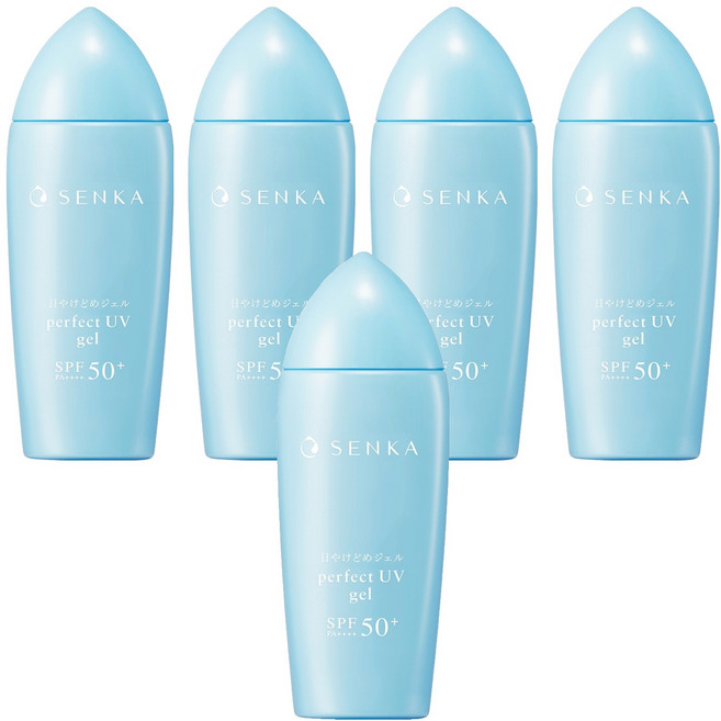 SENKA 專科 完美UV凝膠防曬霜 SPF50+ PA++++, 5瓶, 80ml