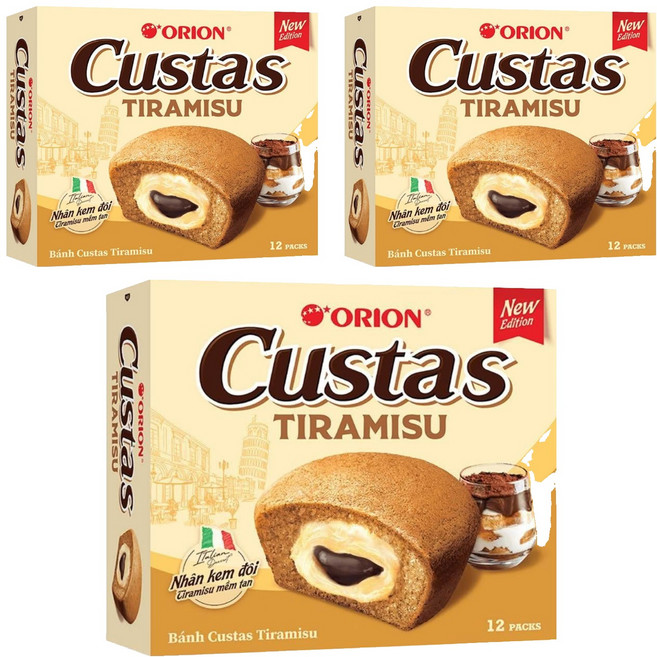 ORION 好麗友 提拉米蘇風味派 12個, 281.4g, 3盒