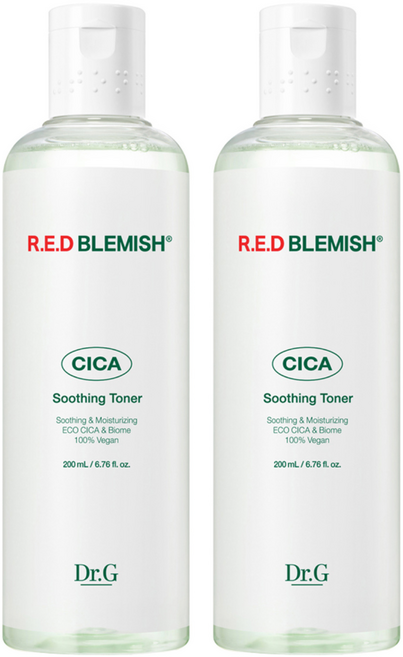 닥터지 레드 블레미쉬 시카 수딩 토너, 200ml, 2개